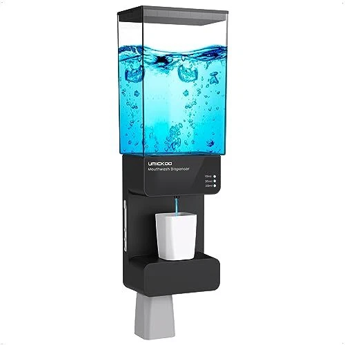 Automatic Mouthwash Dispenser Touchless 700mL(23.67 Oz),Wall Mounted Mouth Wash