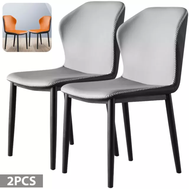 2er Esszimmerstühle Set Stühle Büro  Wohnzimmerstuhl Tischbeine aus Metall