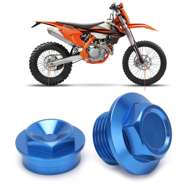 (bleu)Accessoires De Moto écrou Axe De Roue Avant 2 Pièces Usiné CNC