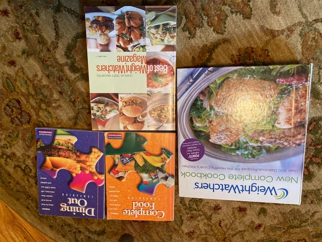 Juego completo de libros My Weight Watchers Winning Points Comida Comida Comida Compañera Guerra Mundial