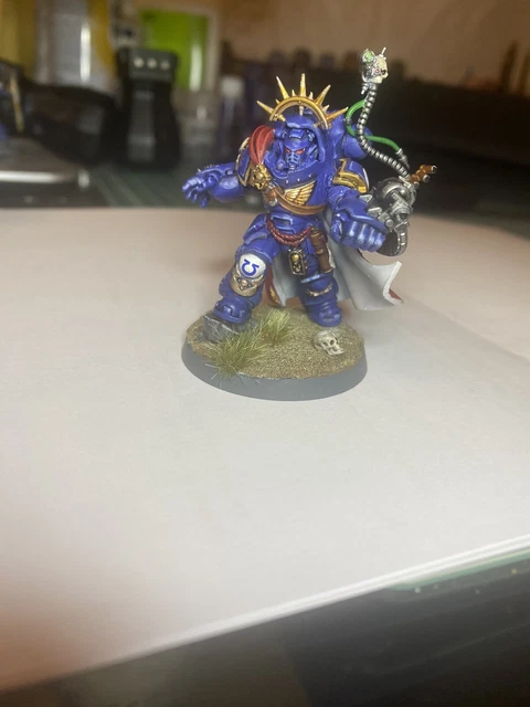 Warhammer 40k - Captain Space Marine En Armure Gravis - Figurine à Assembler Et Peindre