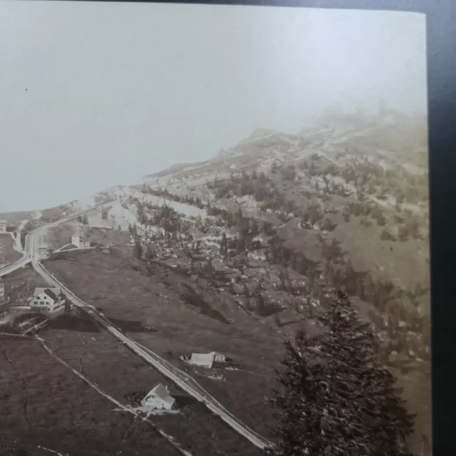 Seltenes, großes Foto 20,3 x 25,9 cm, Ansicht von Rigi Staffel Schweiz, um 1870 3