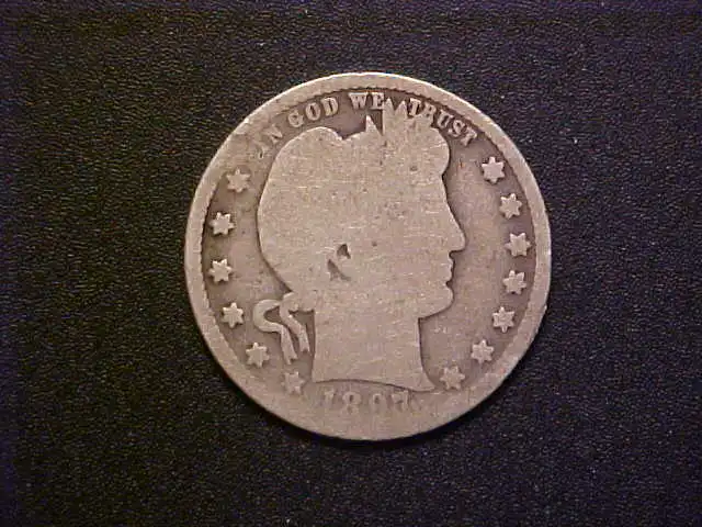 1897-O Barber Silver Quarter -Very Nice Key Date Circ Collector Coin!-d6098usxx2