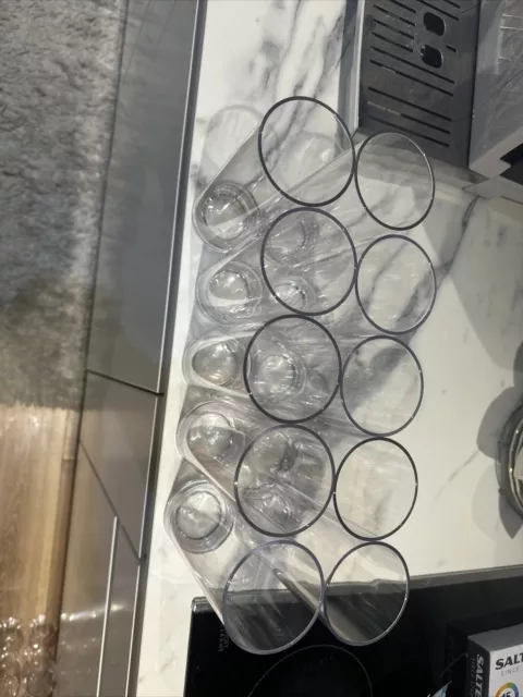 10X Olympia Kristallon Polycarbonate Hi Ball Glasses Clear 360ml