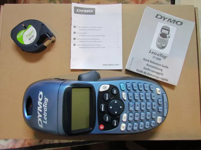 Dymo LT-100H LetraTag Handheld Label Maker ABC Refillable With Graphic Display.