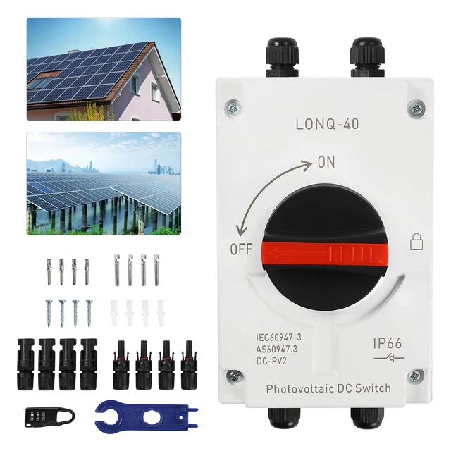 PV SOLAR DISCONNECT Switch Photovoltaic Circuit Isolator for Solar