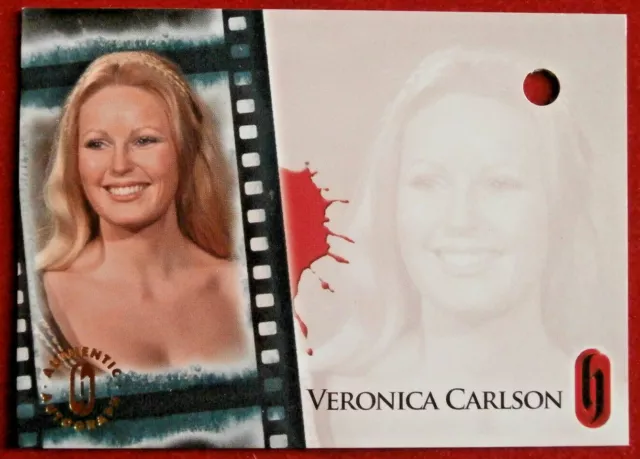 Hammer Horror Series 1 - VERONICA CARLSON - UNSIGNED VOIDED Autograph Card HA8