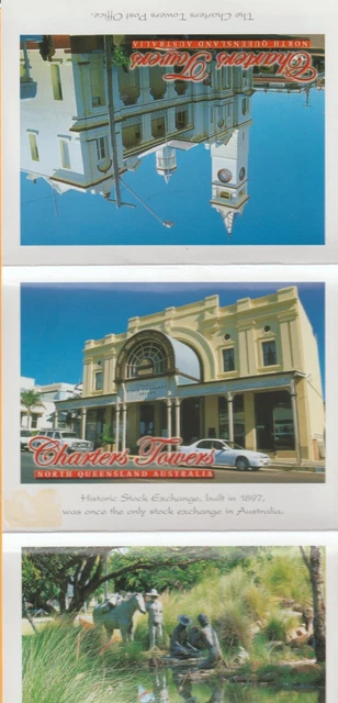 Charters Towers Qld  10 Scenes  Murray Views Foldout Postcard