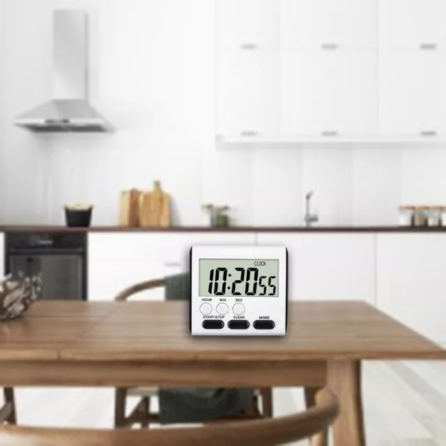 Magnético Grande LCD Digital Temporizador Cocina Alarma Contar Hasta Abajo Reloj 3