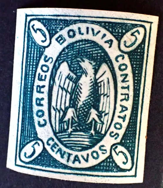 Bolivie Bolivia / Classic Stamp 1867 / 5 Centavos