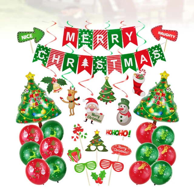 Decorazione ghirlanda decorazione natalizia palloncini natalizi legni di Babbo Natale