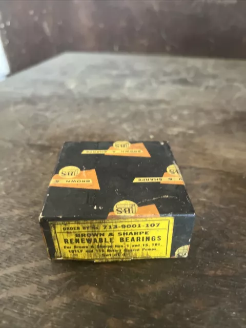 NOS Brown & Sharpe 713-9001-107 RENEWABLE BEARINGS for No 1 & 101 Pumps