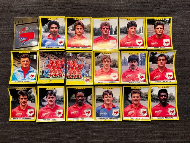 Lot 18 Vignettes Panini Foot 1989 - ASSE St Etienne - Complètes à Découper - Italie