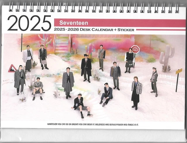 SEVENTEEN PHOTO CALENDAR 2025 & 2026 K-POP 202406 £26.40 - PicClick UK