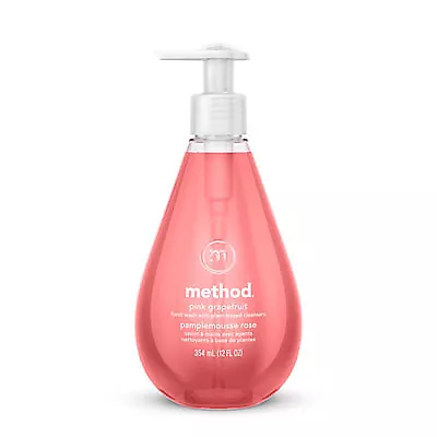 Method Gel lavado a mano, pomelo rosa, botella de bomba de 12 oz 00039 PRODUCTOS DE MÉTODO