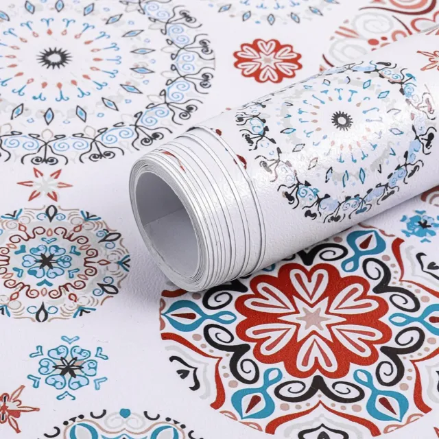 Drawer Locker Sticker Colorful Shelf Liners Self Adhesive Wallpaper Boho Contact