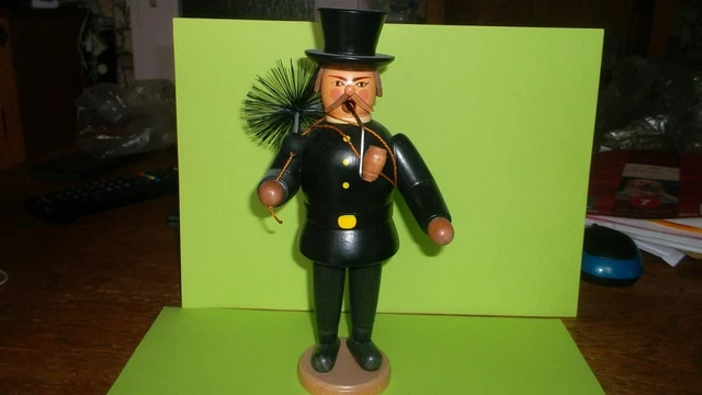 Älterer Räuchermann-Schonsteinfeger von Holzdrechslerei Dietmar Wolf, 22x12x11cm