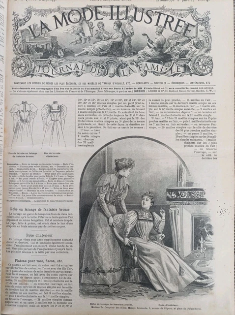 1900 LA MODE Illustrée Reliure Année Complète Fashion Gravures
