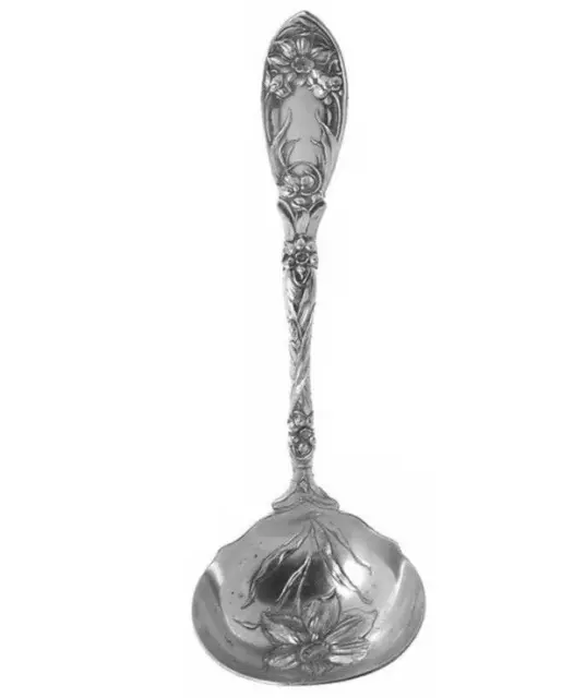 Silverplated Serving Spoon Gravy Ladle Oneida Narcissus 1908 Silver Flatware