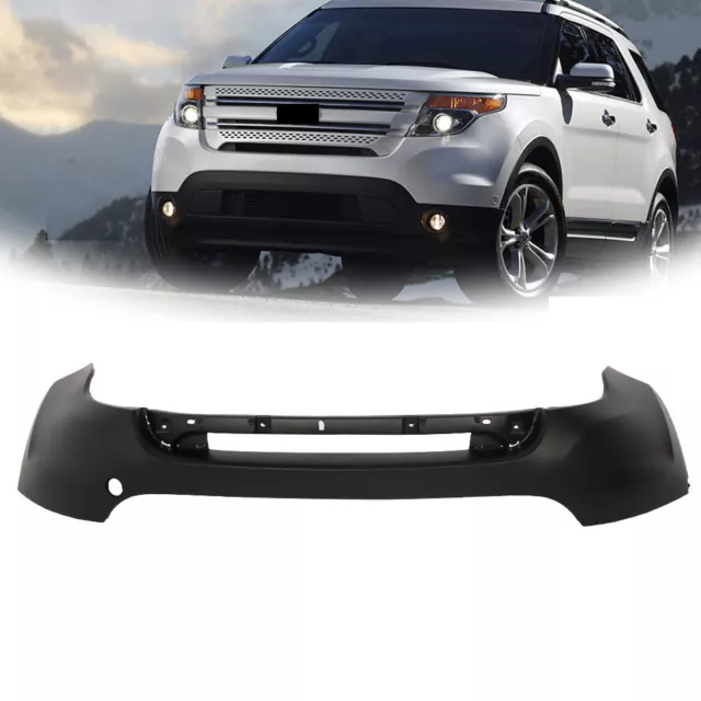 Fit For 2011-2015 Ford Explorer Primered Front Bumper Cover Without Sensors