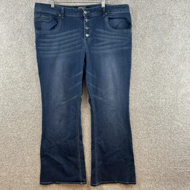 Sunrise 51 Premium Denim Collection Women's Jeans Size 21X32 Distressed 3 Button