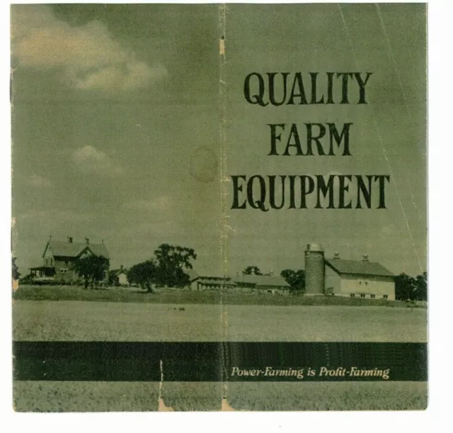 IHC McCormick-Deering Quality Farm Equipment Brochure Farmall Regular IH
