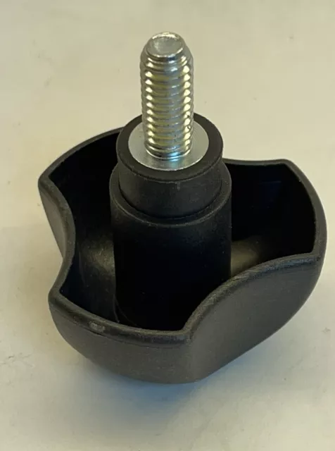 Clamping Knob 2” Plastic Three Pointed  Head Male 5/16-18 x3/4”push Grip(23D30)