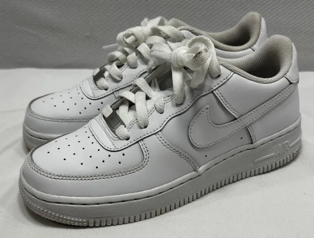 Nike Air Force AF-1 Low Kids Size 12C Athletic Shoe White Lace Up 314193-117