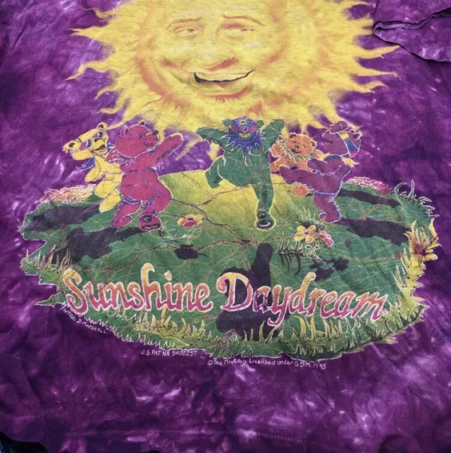 Vintage 1995 Grateful Dead Sunshine Daydream Shirt The Mountain Single Stitch XL