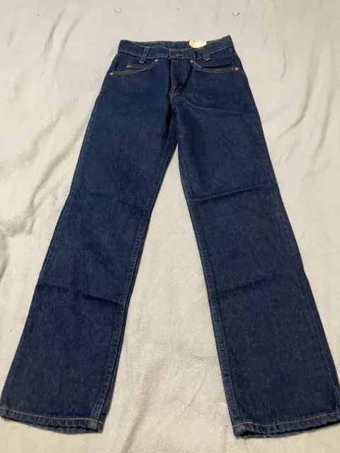 VTG Deadstock Levis Denim Jeans 718-0216 Student Orange Tab 26 X 28 Boys -NICE-