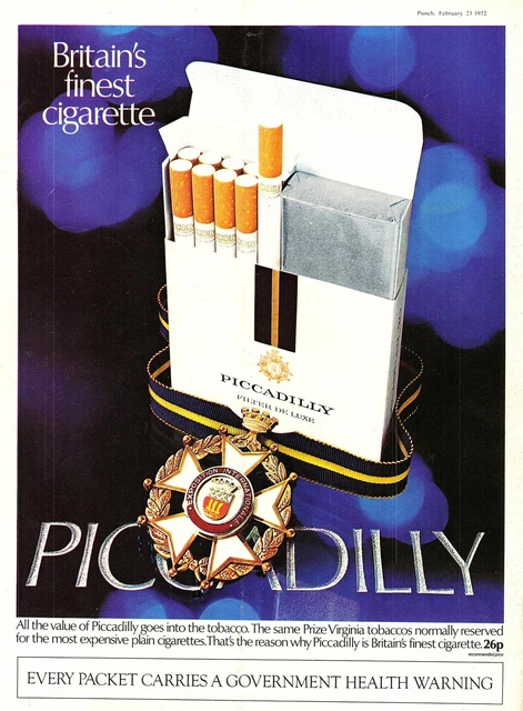 piccadilly filter de luxe cigarettes 11 PIECES OF Magazine Advertising For Dunhill And Piccadilly Cigarettes  £1.17