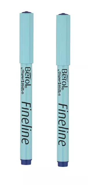Berol Blue Colour Fine Tip Pens Pack Of 2 - New   Sale
