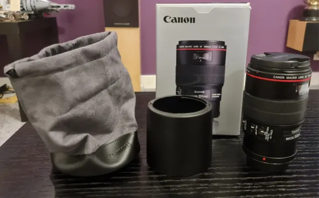 Canon EF 100mm f/2.8L Macro IS USM Lens - Boxed - Mint