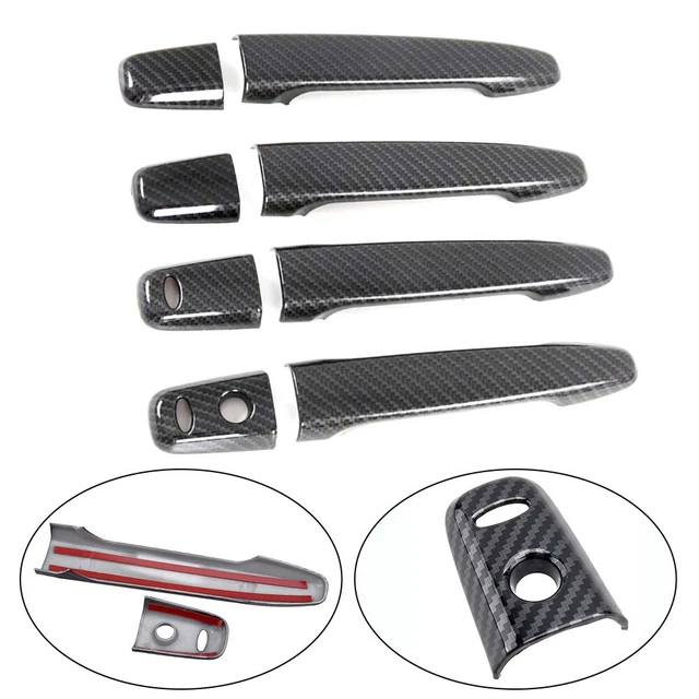 Coque Poignée Porte Fibre De Carbone Style BMW Série 1 E81 E82 E87 E88 2007-2011 – Set 2 Pièces