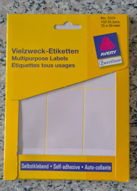 8 Pack Etiketten Avery 3329