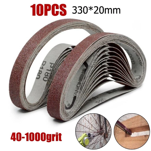 Durable Hot Sale Sanding Belt Polishing Replacement Sanding 10pieces Alumina