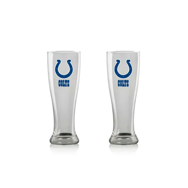 NFL Indianapolis Colts Bier Glas Pilsner 2er Gläser Set 2 Stück Bierglas Pint