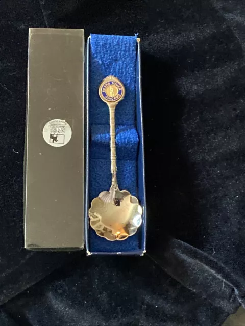 Vintage! Chicago Sears Tower Collector/Souvenir Engraved  Demitasse Spoon 2S