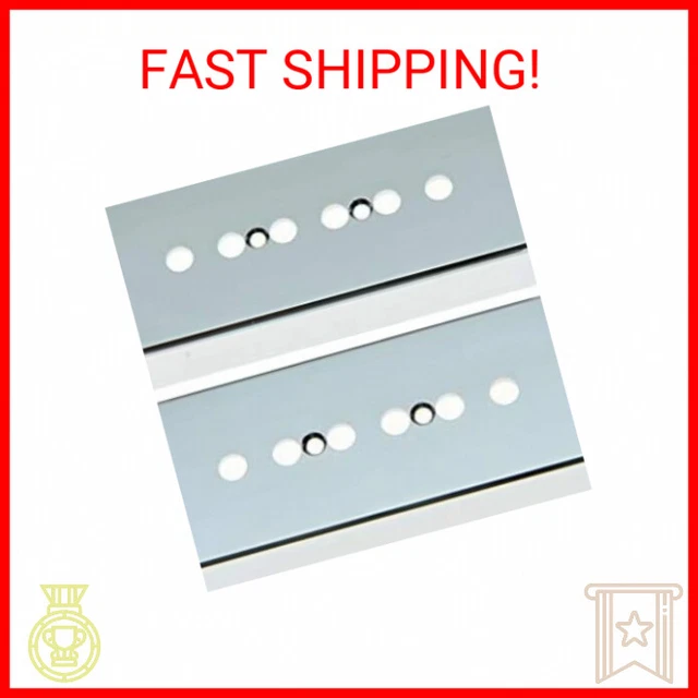 KAISH 2pcs Chrome 50mm Pole Plastic P90 Guitar Pickup Covers Soapbar Pickup Cove