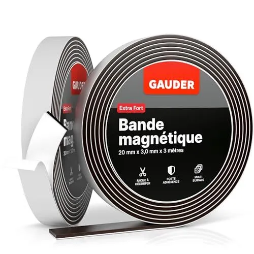 GAUDER Plaques magnétiques Autocollantes (⌀ 20 mm) | Aimants Autocollants |  Plaques aimantées pour Photos & Plus