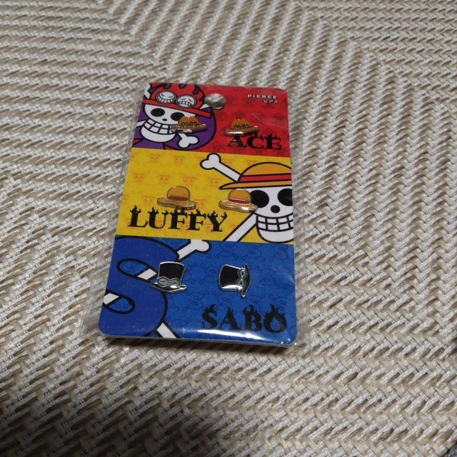 Usj Limited One Piece Earrings Luffy Sabo Ace Usj Limited One Piece Earrings Luffy Sabo Ace