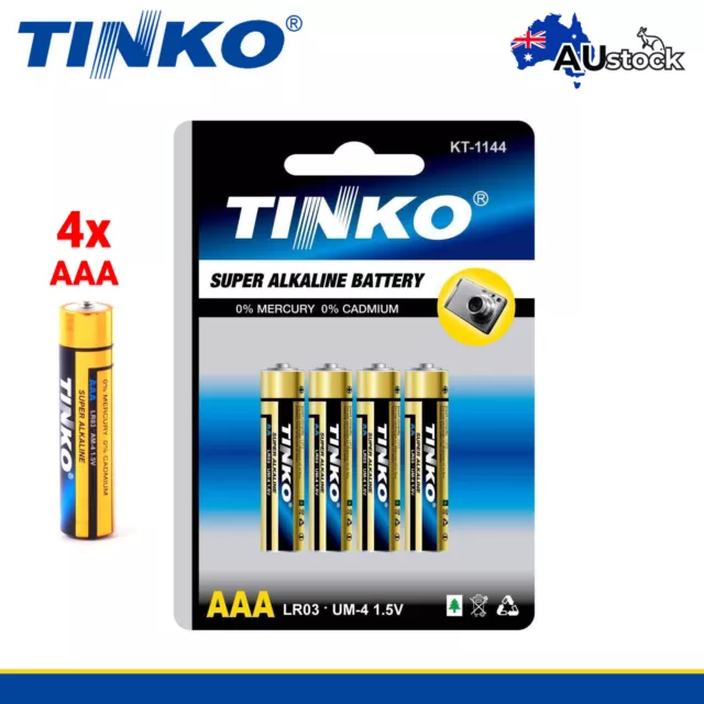 LR03 AAA Alkaline Batteries Long-lasting Power for Your Devices alkaline  1.5V 4 pieces, Duracell