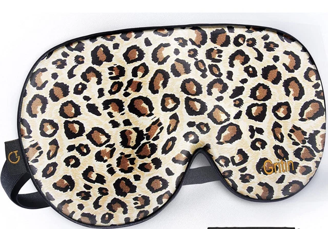 Augenmaske zum Schlafen, OIOSEN  3D konturierte Schlafmaske Farbe Leopard