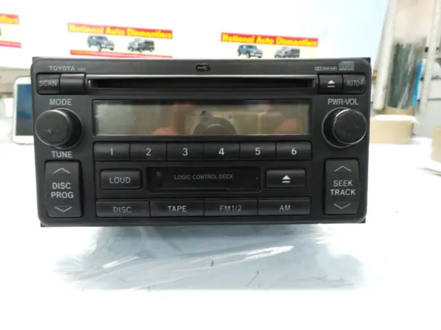 Toyota Camry Radio/Cd/Dvd/Sat/Tv Single Stack Cd, Sk36, Non Mp3 Type, W/ Tape Pl
