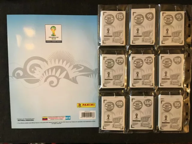 Panini Set Complet Road To World Cup Wc Brasil 2014 + Empty Album Vide Mint 3