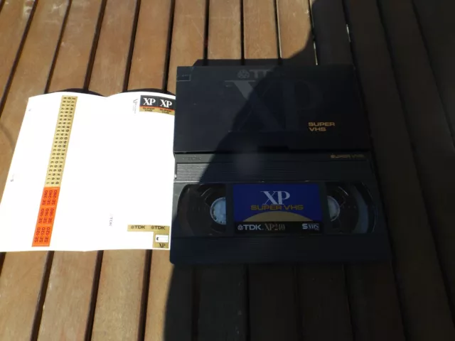 TDK XP240 SUPER VHS Videokassette originalverpackt mit Inlay