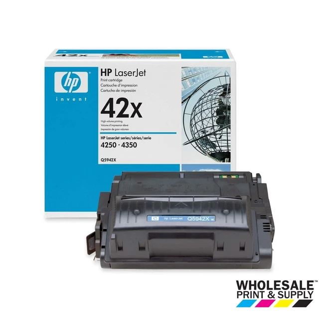 Sealed Genuine HP 42X LaserJet (BLACK) Toner Ink Cartridge Q5942X