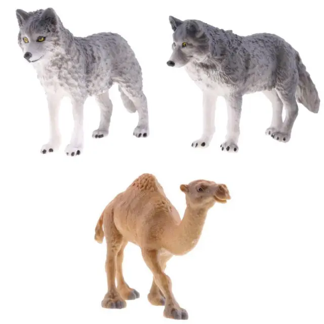 3 Pezzi Modello Animale Realistico Modello di Animali Da Fattoria Action Figures