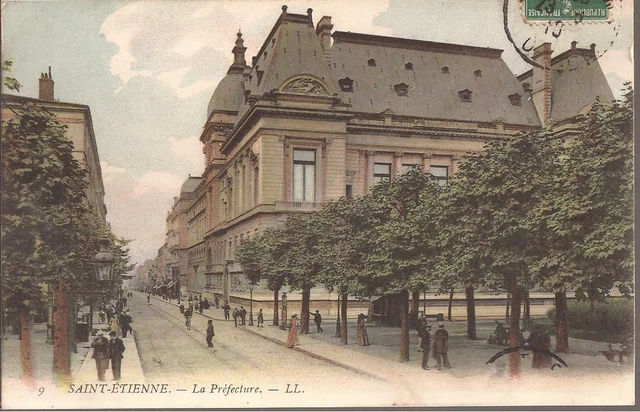 CPA 42 SAINT ETIENNE.  LA PREFECTURE. LL. N° 9.ECRITE.EN 1910 TBE (ref 38)