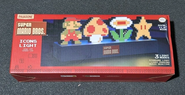 NINTENDO SUPER MARIO Bros Icons Gaming Night Light Paladone £31.91 ...